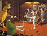 "THE SCRATCHING BEAGLE" POSTER